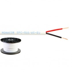 Högtalarkabel 1 mm, vit - SPC-510/WS-EU Högtalarkabel 2x1.0mm2 100m 